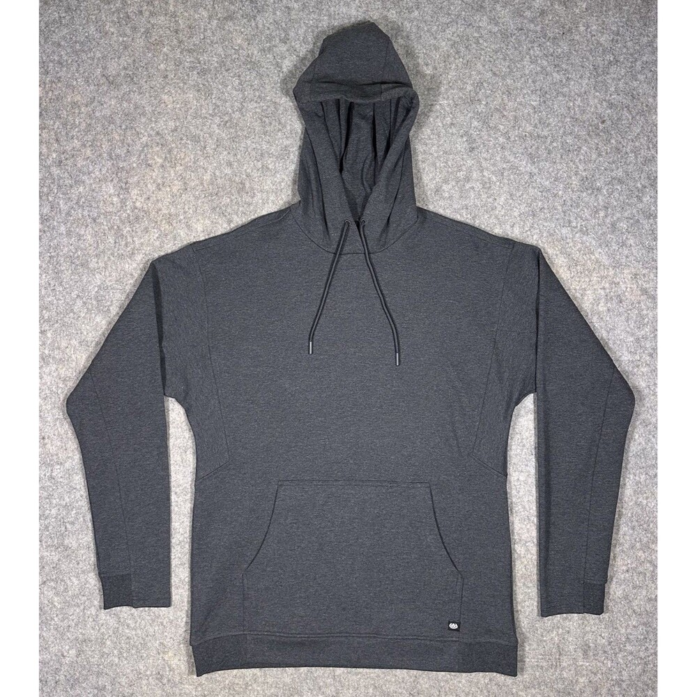 686 Everywhere Double Knit Performance Hoodie Men’s M Gray Pullover Sweatshirt